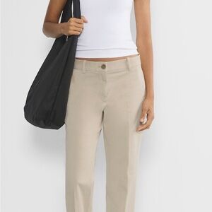 Aritzia CHINO MID-RISE SKINNY Beige Pants
